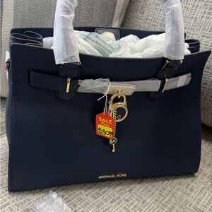Michael Kors Dark Blue Satchel Bag